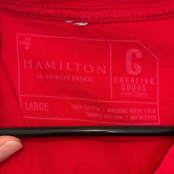 Hamilton Red Women's V-Neck T-Shirt - Picture 3 of 4